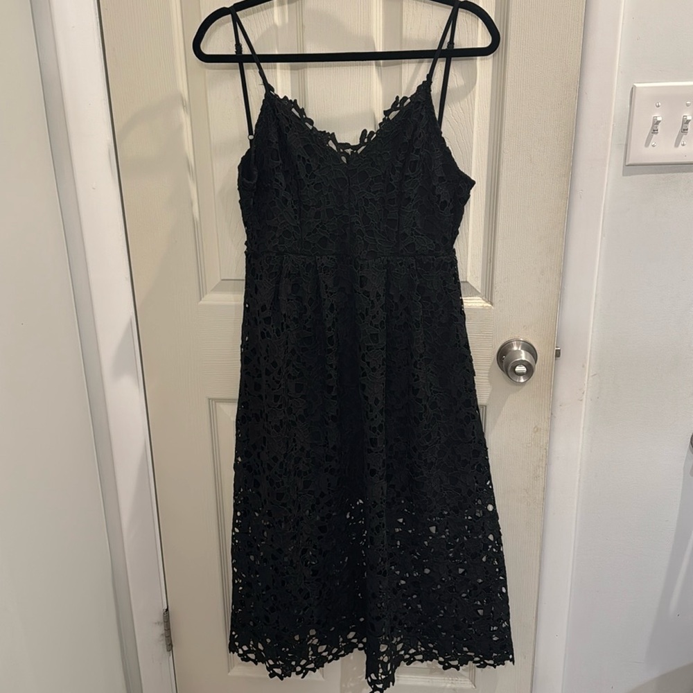 Astr Black Spaghetti Strap Sundress Midi